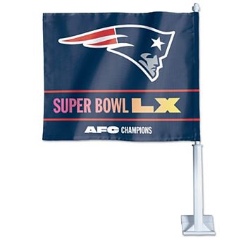 WinCraft New England Patriots 2025 AFC Champions Double-Sided Car Flag