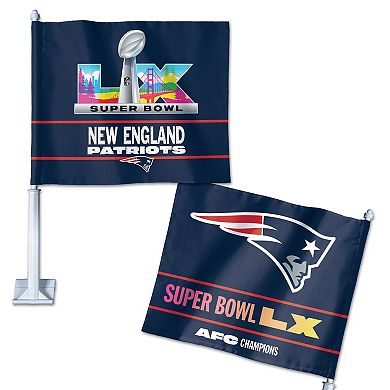 WinCraft New England Patriots 2025 AFC Champions Double-Sided Car Flag
