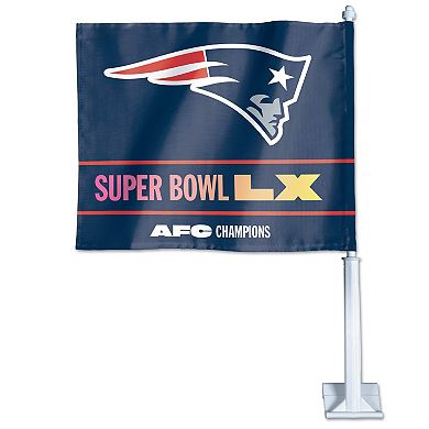WinCraft New England Patriots 2025 AFC Champions Double-Sided Car Flag
