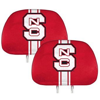Logo Brands NC State Wolfpack Printed Two-Pack Headrest Covers