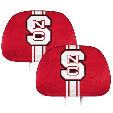 Logo Brands NC State Wolfpack Printed Two-Pack Headrest Covers