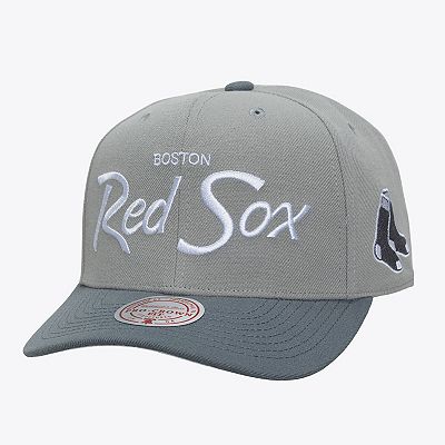 Men's Mitchell & Ness Gray Boston Red Sox Thunderstorm Head Coach