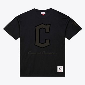 Men Mitchell & Ness Black Cleveland Guardians Cooperstown Collection Phantom T-Shirt