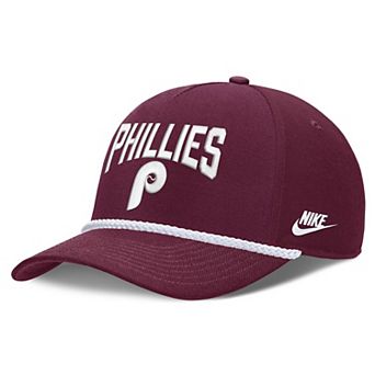 Men's Nike Burgundy Philadelphia Phillies Cooperstown Rise Adjustable Hat