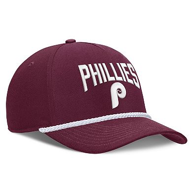 Men's Nike Burgundy Philadelphia Phillies Cooperstown Rise Adjustable Hat