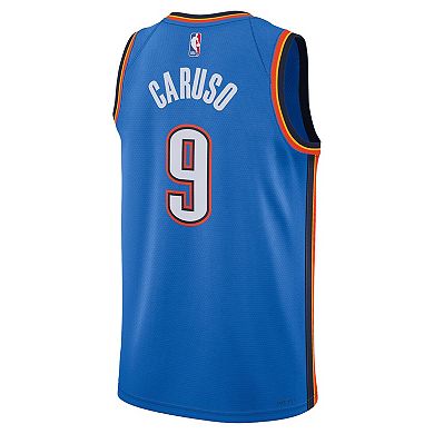 Unisex Nike Alex Caruso Blue Oklahoma City Thunder Swingman Jersey - Icon Edition