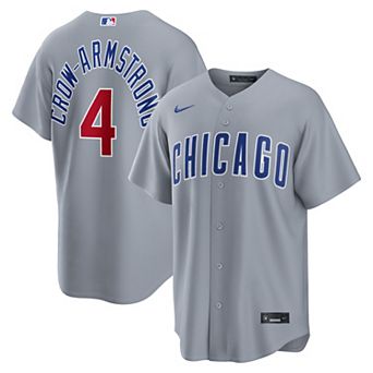 Men's Nike Pete Crow-Armstrong Gray Chicago Cubs Road Replica Jersey