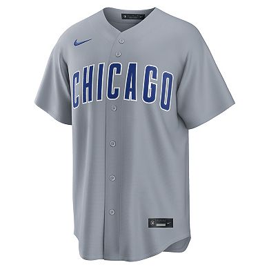 Men's Nike Pete Crow-Armstrong Gray Chicago Cubs Road Replica Jersey