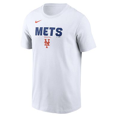 Men's Nike White New York Mets Bold Team Name T-Shirt