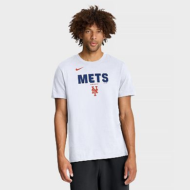 Men's Nike White New York Mets Bold Team Name T-Shirt