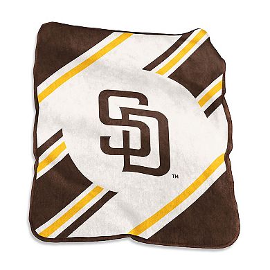 "Logo Brands San Diego Padres 50"" x 60"" Raschel Stripe Throw Blanket"