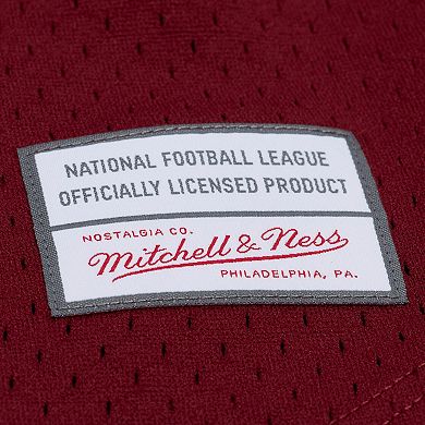 Men's Mitchell & Ness Burgundy Washington Commanders Head Coach Mesh Full-Button Fashion Jersey