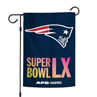 WinCraft New England Patriots 2025 AFC Champions Double-Sided 12" x 18" Garden Flag