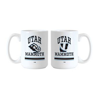 Logo Brands Utah Mammoth 15oz. Current & Throwback Mug Set