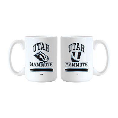 Logo Brands Utah Mammoth 15oz. Current & Throwback Mug Set