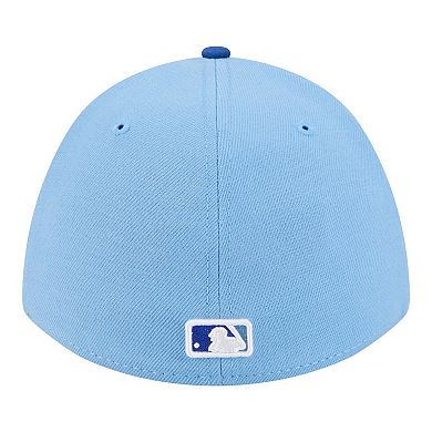 Men's New Era White/Royal Kansas City Royals Player Replica 39THIRTY M-Crown Flex Hat