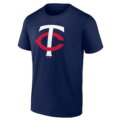 Men's Logo Athletic Navy Minnesota Twins Official Logo T-Shirt