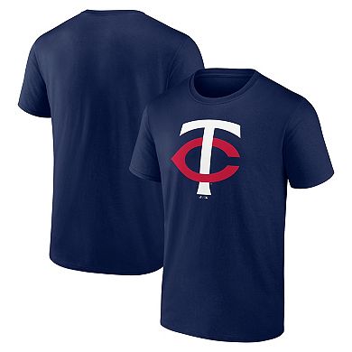 Men's Logo Athletic Navy Minnesota Twins Official Logo T-Shirt