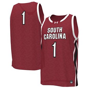 Women's Under Armour Garnet South Carolina Gamecocks #1 Replica Basketball Jersey