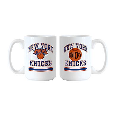 Logo Brands New York Knicks 15oz. Current & Throwback Mug Set