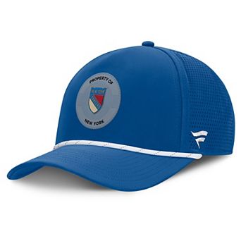 Men's Fanatics Blue New York Rangers Centennial Authentic Pro Pinched Front Adjustable Hat