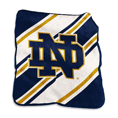 "Logo Brands Notre Dame Fighting Irish 50"" x 60"" Raschel Stripe Throw Blanket"