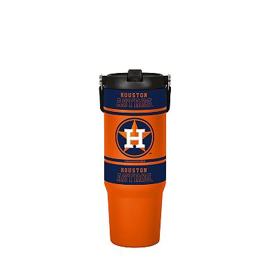 Logo Brands Houston Astros 30oz. Colorblock 2.0 Top Handle Tumbler