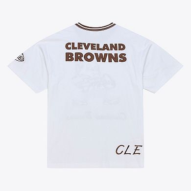 Men's Mitchell & Ness White Cleveland Browns Arctic T-Shirt