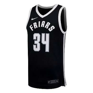 Men's Nike #34 Black Providence Friars Replica Basketball Jersey