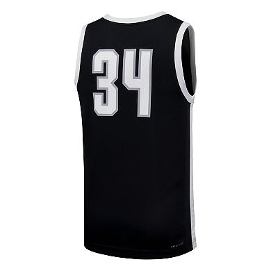 Men's Nike #34 Black Providence Friars Replica Basketball Jersey