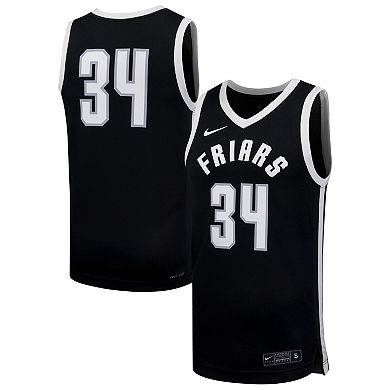 Men's Nike #34 Black Providence Friars Replica Basketball Jersey