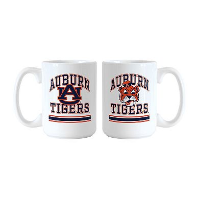 Logo Brands Auburn Tigers 15oz. Current & Throwback Mug Set