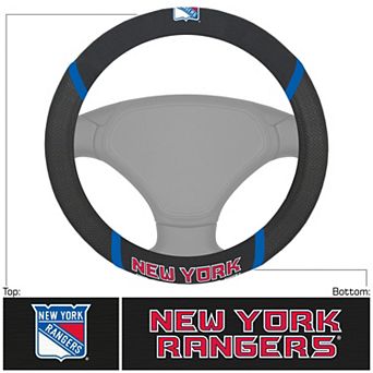 Logo Brands New York Rangers Steering Wheel Cover