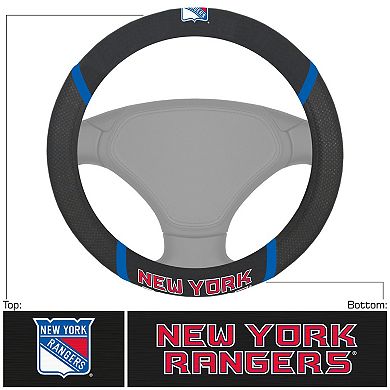 Logo Brands New York Rangers Steering Wheel Cover