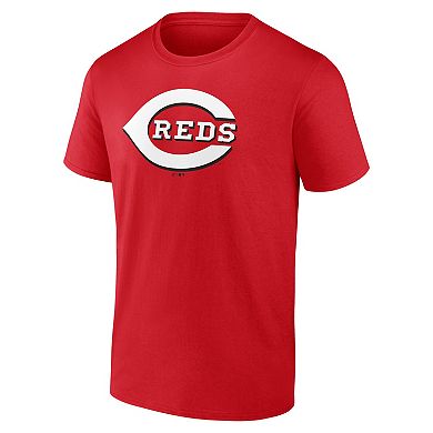 Men's Logo Athletic Red Cincinnati Reds Official Logo T-Shirt