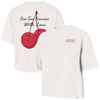 Women's '47 Cream San Francisco 49ers Love Letter Reed City T-Shirt