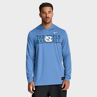 Men's Nike Carolina Blue North Carolina Tar Heels Dugout Dri-FIT Long Sleeve Hooded T-Shirt