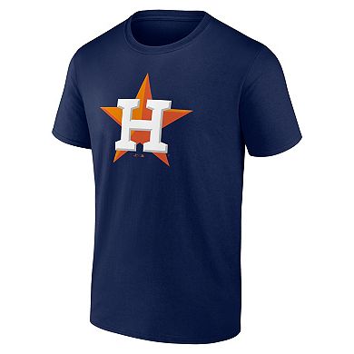 Men's Logo Athletic Navy Houston Astros Official Logo T-Shirt