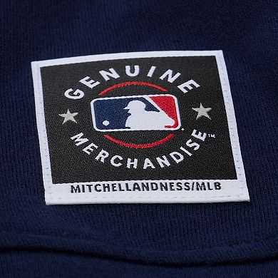 Women's Mitchell & Ness Navy Atlanta Braves Script Sweatshirt