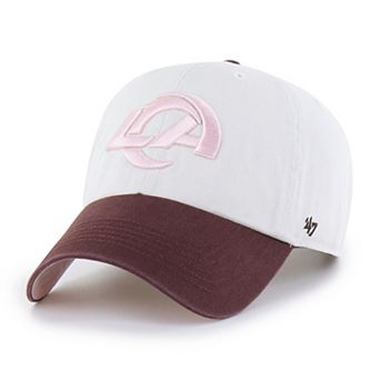Unisex '47 Stone/Burgundy Los Angeles Rams Love Letter Clean Up Adjustable Hat