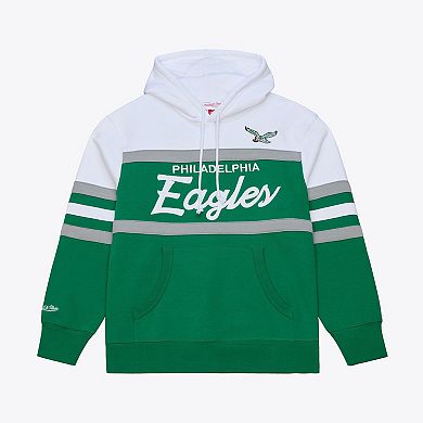 Men's Kelly Green Mitchell & Ness Philadelphia Eagles Head Coach Hoodie