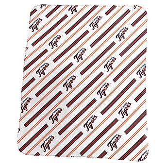 Logo Brands Detroit Tigers 50" x 60" Classic Vertical Stripe Fleece Throw Blanket