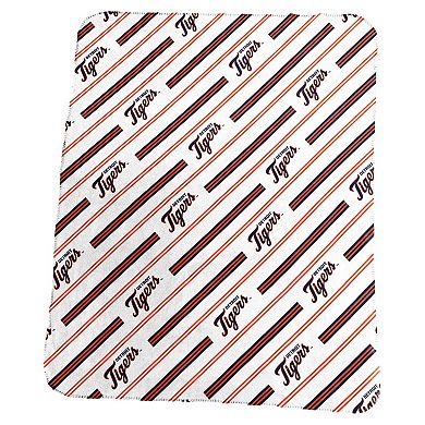 "Logo Brands Detroit Tigers 50"" x 60"" Classic Vertical Stripe Fleece Throw Blanket"
