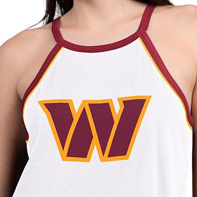 Women's G-III 4Her by Carl Banks White Washington Commanders Redemption Win Slub Tank Top