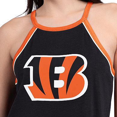 Women's G-III 4Her by Carl Banks Black Cincinnati Bengals Redemption Win Slub Tank Top
