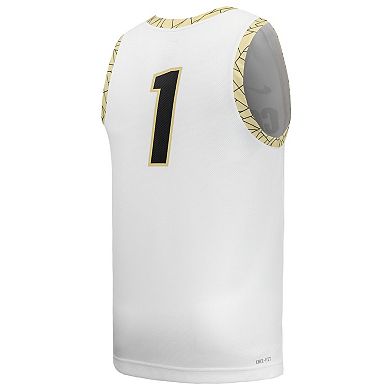 Men's Nike #1 White Colorado Buffaloes Replica Basketball Jersey