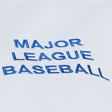 Men's Mitchell & Ness White Chicago Cubs Cooperstown Collection Arctic Lightweight Satin Full-Snap Jacket