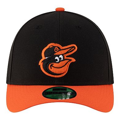 Men's New Era Black Baltimore Orioles Player Replica 39THIRTY M-Crown Flex Hat
