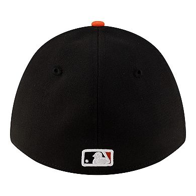 Men's New Era Black Baltimore Orioles Player Replica 39THIRTY M-Crown Flex Hat