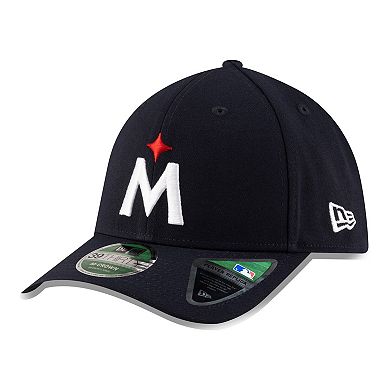 Men's New Era Navy Minnesota Twins Player Replica 39THIRTY M-Crown Flex Hat